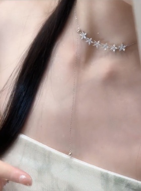 高级设计感锁骨链配饰劲链