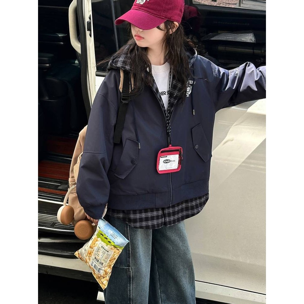 专柜品牌女童夹棉加厚外套2025新款冬季女孩假两件韩系棉服儿童超,淘宝优惠券,粉丝福利购,淘宝优惠卷