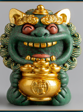 器物志青砂石摆件国潮桌面茶宠