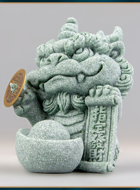 器物志青砂石摆件国潮桌面茶宠