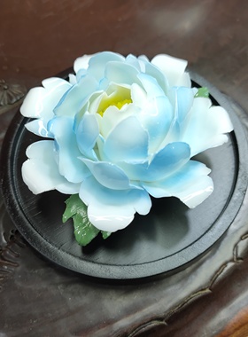 陶瓷花香插洛阳牡丹瓷香薰摆件装饰房间家居高级节日送闺蜜长辈