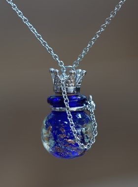 精油瓶扩香香薰琉璃精油瓶项链