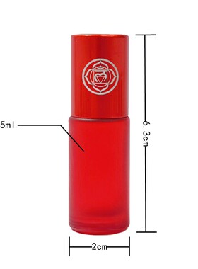精油分装彩色蒙砂激光雕刻滚珠瓶