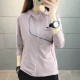 ແມ່ຍິງປ້ອງກັນແສງແດດ windbreaker ice silk stretch ເສື້ອກິລາກາງແຈ້ງ