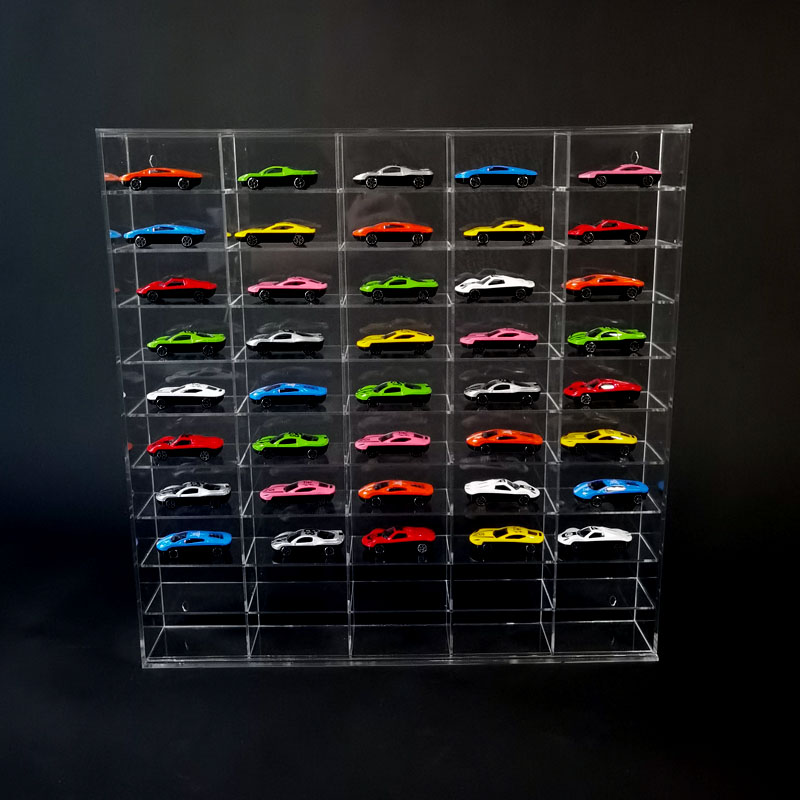 高端汽车模型收纳柜儿童玩具整理柜现代家用手办展示架透明展示盒 - 图0