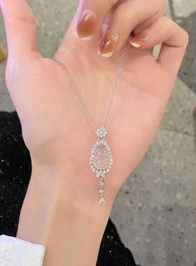 简约百搭镶嵌款气质葫芦项链高冰