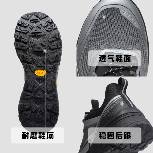 【商场同款】探路者溯溪鞋男女款Vibram高耐磨湿地防滑排水透气鞋 - 图3