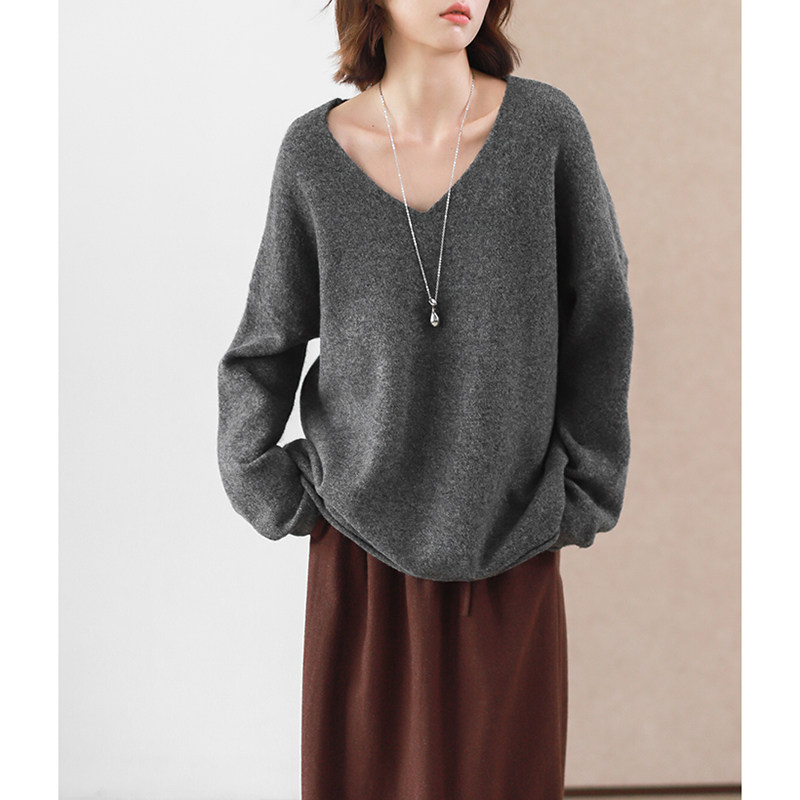 菲尔丹 不起静电！高端柜线 老钱风羊绒混纺巨亲肤V领长袖毛衣938,淘宝优惠券,粉丝福利购,淘宝优惠卷