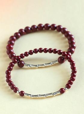 2026节节高升朱砂手串女低含朱砂串珠手链复古中国风转运珠朱砂手