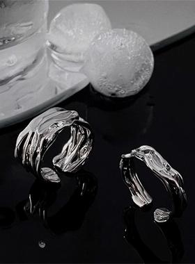 2026小众设计感开口情侣戒指女夏ins冷淡风食指戒年新款指环配饰