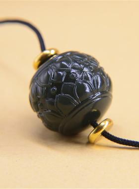 2026和田玉散珠单珠莲花珠塔青玉石天然手工雕刻珠串配件diy文玩