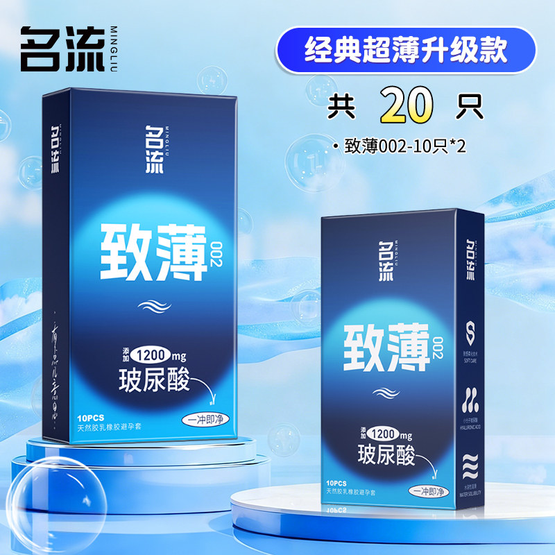 名流超薄玻尿酸避孕套家庭装 detail 2