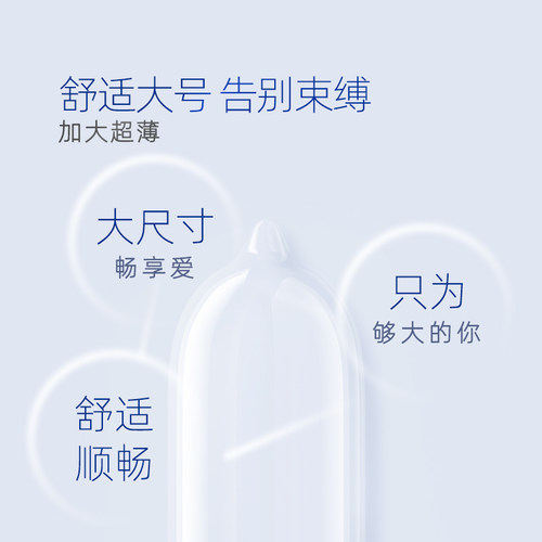 名流避孕套大号安全套56mm超薄55mm加大码60mm男用58开心持久套子 - 图0