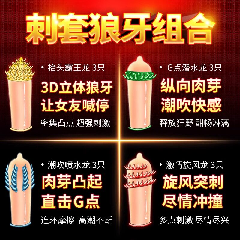倍力乐狼牙带刺避孕套 detail 2