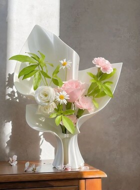花瓶摆件客厅插花轻奢高级感插花花瓶3D打印花瓶客厅摆件氛围感