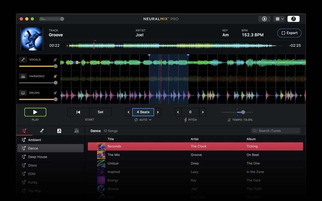 Neural Mix Pro 1.1.1 MAC版提取歌曲伴奏人声消音变速支持M1+M2-图2