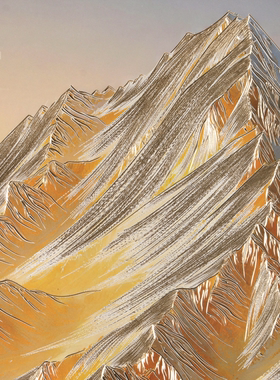手工铜板铜雕日照金山装饰画