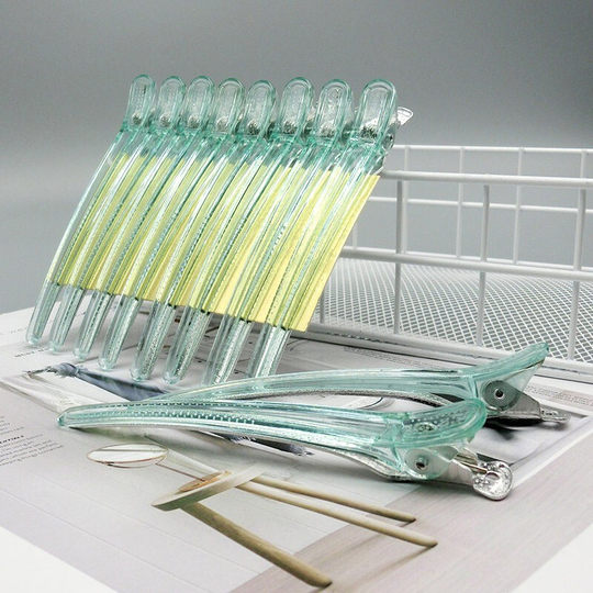 Seamless clip, duckbill clip, hair salon partition hair clip, hairstylist hair clip, aluminum clip, extended barber shop crocodile