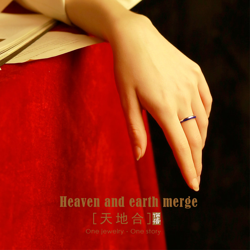 饰悟原创天地合异地恋情侣男女戒指 饰悟戒指/指环