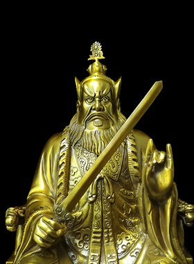 黄铜张道陵铜像张天师