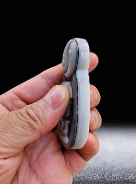 太极玉太极小道士吊坠挂件挂坠玉坠首饰男女通用道文创产品道人