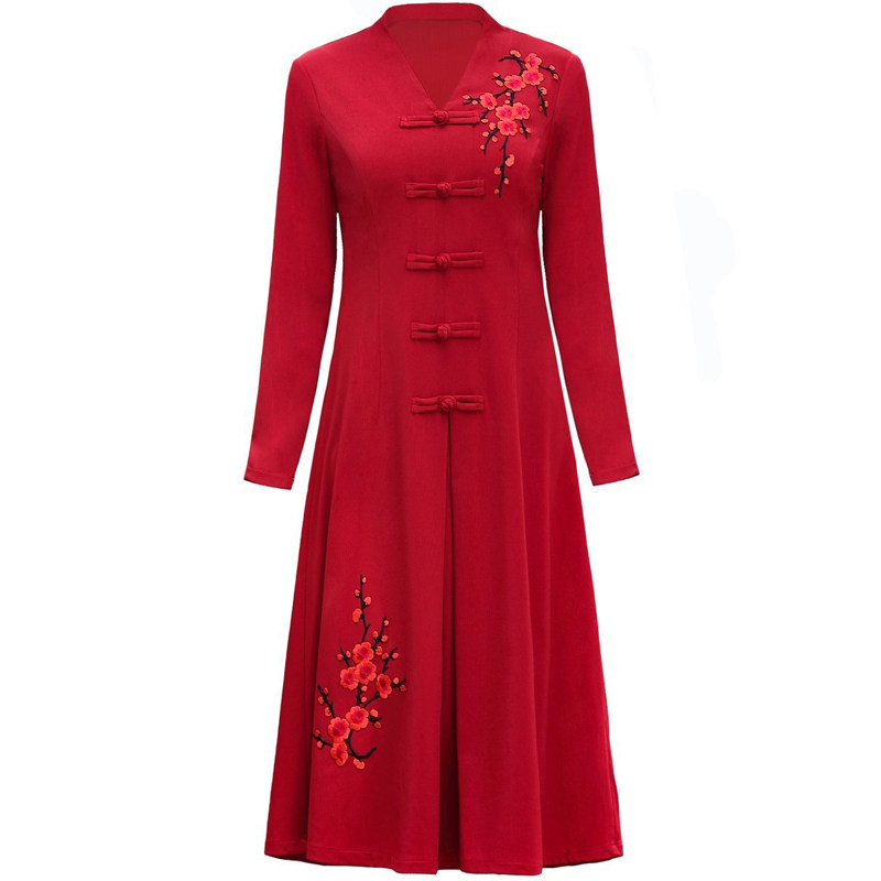 中年女秋装新款高贵婚礼婆婆连衣裙 恰时光中老年女装