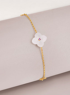 和田玉戒指生日金手链送女友