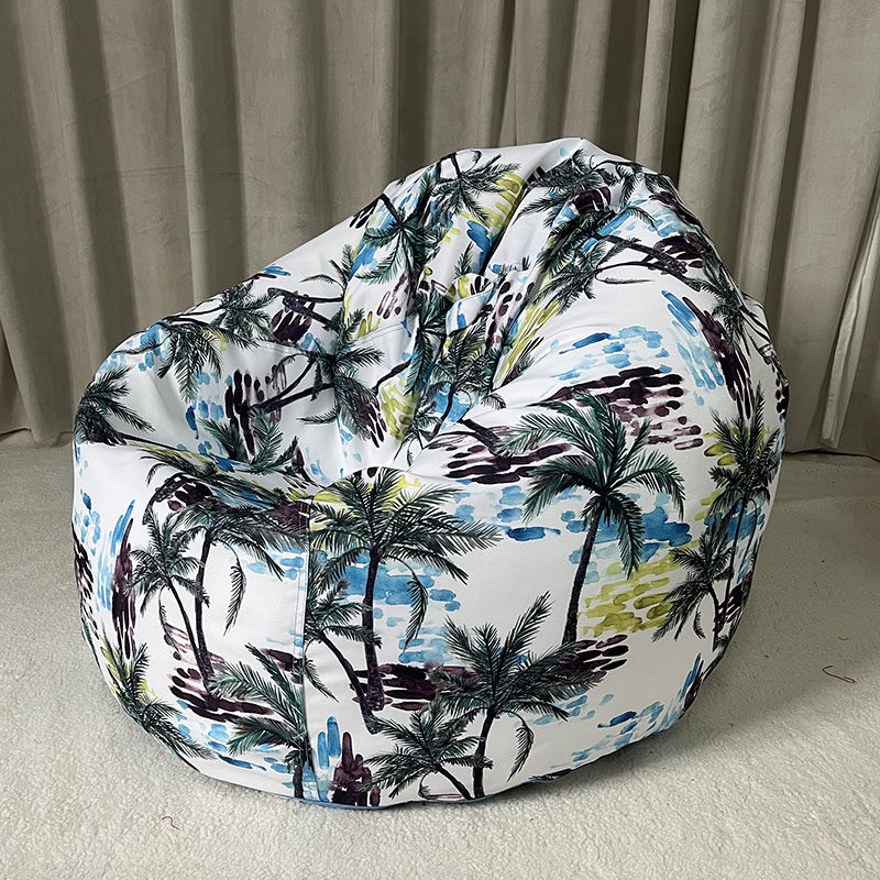 彩色印花内外套不含颗粒户外防水简约休闲豆袋懒人沙发椅表情城市,淘宝优惠券,粉丝福利购,淘宝优惠卷