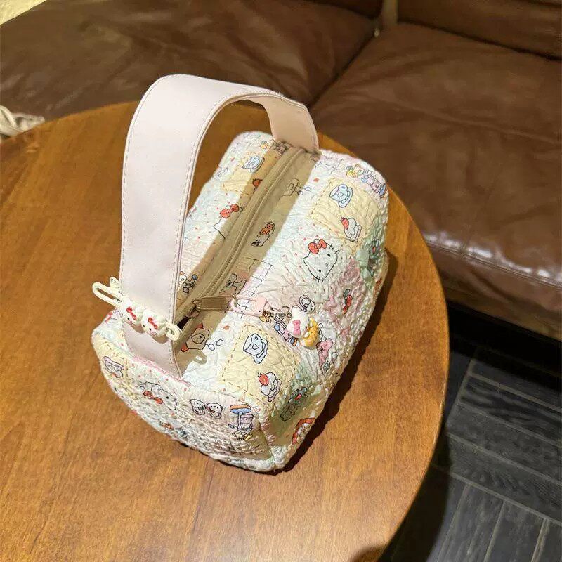 2025新款卡通猫咪便捷化妆洗漱包外出旅行收纳包大容量立体手提包,淘宝优惠券,粉丝福利购,淘宝优惠卷