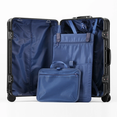 Металлический цельнометаллический универсальный чемодан для путешествий, алюминиево-магниевый сплав, 28 дюймов