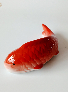 两个包邮陶瓷鱼挂件水中可漂浮