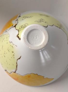 新中式售楼处陶瓷大碗装饰碗花器餐厅书柜酒店大堂装饰桌面摆件