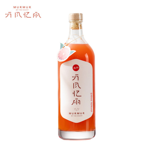 听风忆雨红西柚酒柚子酒10度果酒女士低度甜酒晚安微醺酒519ml-图0