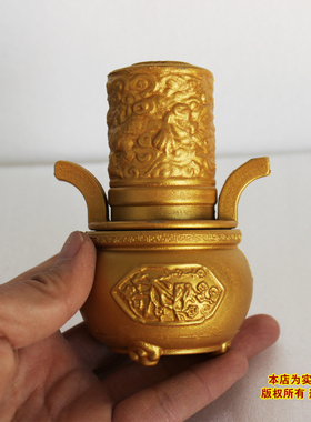 树脂鼎炉墓地摆件下葬用品殡葬骨灰盒白事清明灵堂寄存