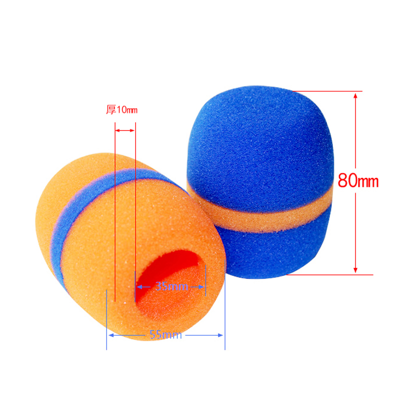 话筒保护套防滑圈防摔套加厚海绵套KTV麦克风非一次性防喷罩-图0