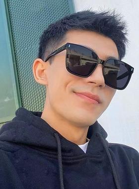 Large, stylish square frame sunglasses for street style, UV