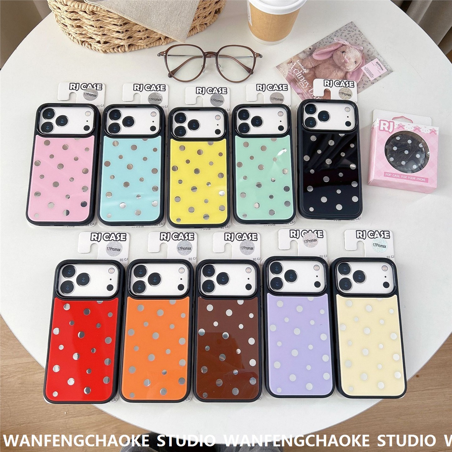 秋冬波点适用iPhone17pro苹果16promax手机包磁吸15p时尚女高级感 - 图1