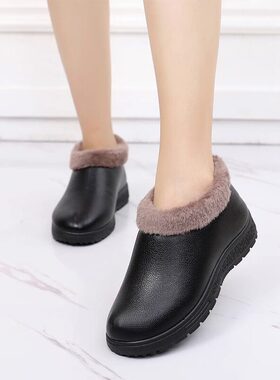老北京布鞋女棉拖舒适加厚