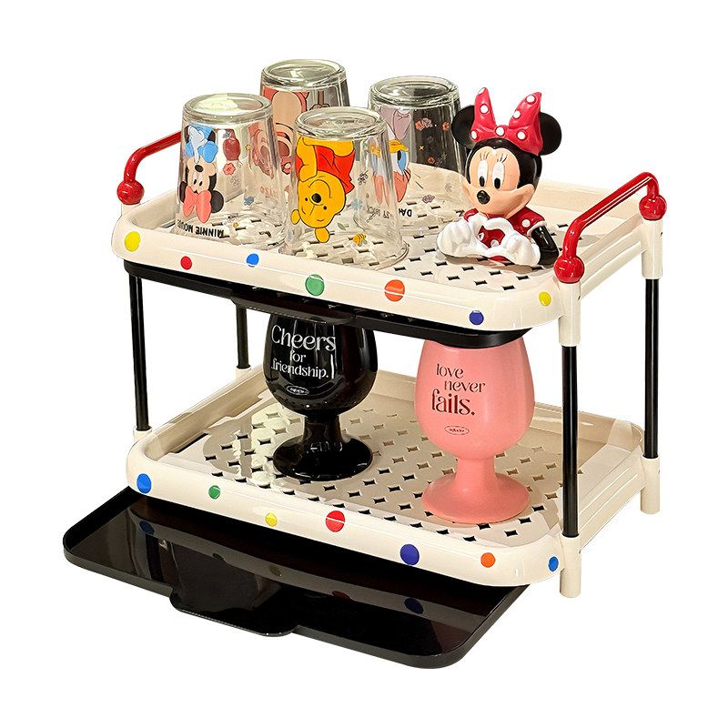 杯子收纳置物架桌面放水杯架子家用双层杯子沥水架杯具茶杯收纳架,淘宝优惠券,粉丝福利购,淘宝优惠卷