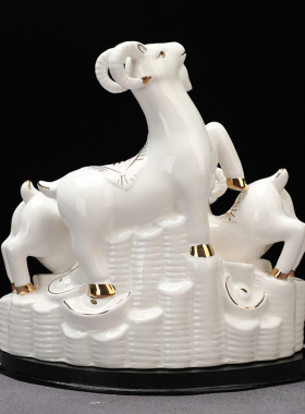 三羊开泰镇宅风水书房卧室工艺品