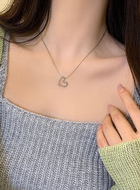 甜酷冷淡风辣妹轻奢项链气质百搭感锁骨链小众潮流毛衣链颈链