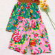 Elastic waistband ຜ້າຝ້າຍບໍລິສຸດ Northeast fabric floral ຂະຫນາດໃຫຍ່