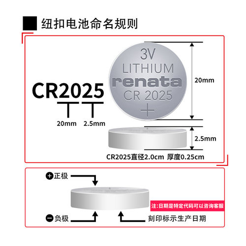CR2025奔驰车钥匙电池A级B级C级E级S级C200L GLA200 CLA200 B200 E300 GLC260 GLK300纽扣电子汽车原装遥控器 - 图1