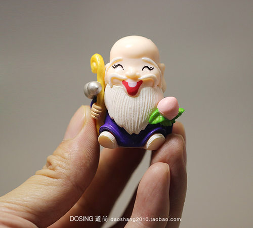 外贸散货 小号 福禄寿喜财神 新年转运福气公仔 塑料人偶模型摆件 - 图2