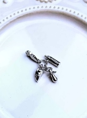 婴儿鞋奶嘴奶瓶吊坠-托马斯萨博外贸个性首饰配件龙虾扣挂坠子