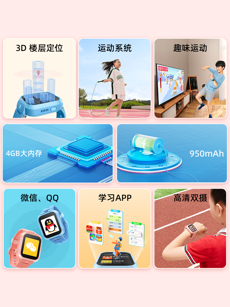 【立即抢购】Xiaomi/米兔儿童手表6X 3D楼层定位高清双摄 4g通小-图0