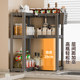 Kitchen corner space-saving spice storage rack