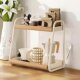Kitchen countertop double layer spice storage rack