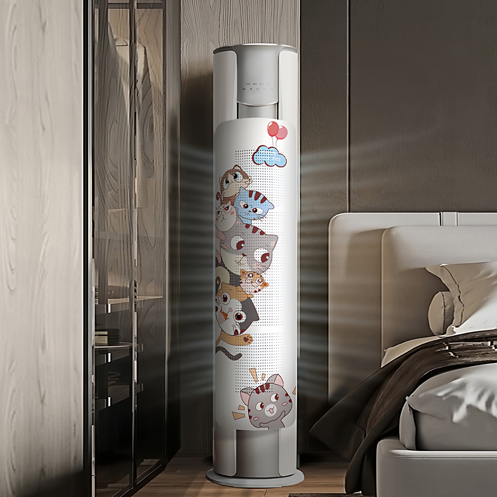 圆柱立式空调挡风板防直吹柜式机出风口挡冷气导风罩遮风挡板通用,淘宝优惠券,粉丝福利购,淘宝优惠卷