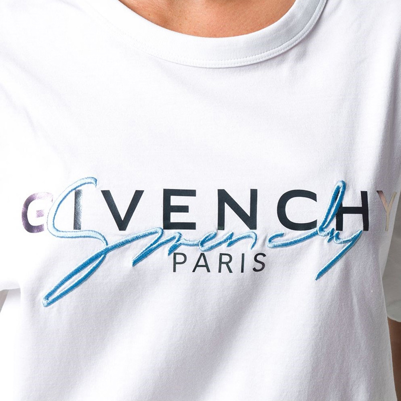 givenchy /纪梵希士白色logo t恤 华伦蒂海外T恤